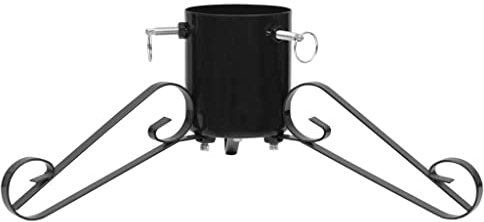 vidaXL Support de Sapin de Noël Base d'arbre de Noël Porte-Sapin Support d'arbre de Noël Base de Sapin de Noël Salon Noir 58x58x21 cm