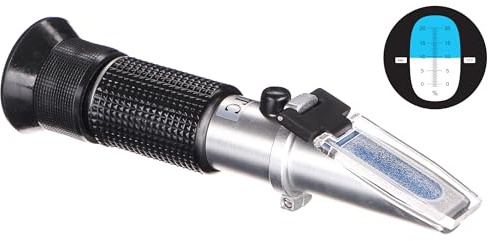 Milch Refraktometer AT 20 | Konzentration des Wassergehalts in Milch im Bereich von 0 – 20% | ATC Refraktometer | Automatische Temperaturkompensation