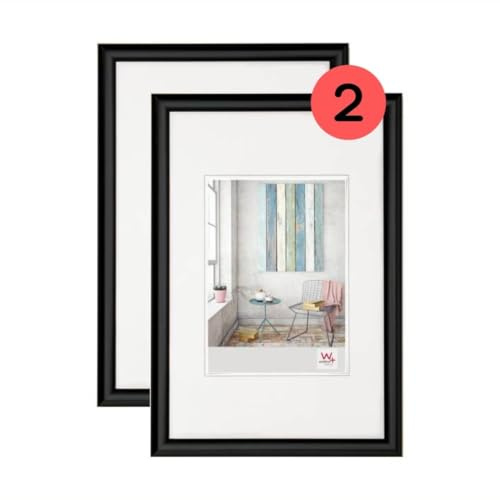 walther design Bilderrahmen Trendstyle, Doppelpack 30x40 cm, schwarz, KP040BD