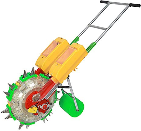 OSBELE Garden Seeder, Precision Corn Cotton Soybean Peanut Planter, Lawn Seeder & Fertilizer Spreader, Portable Hand-Push Roller Seeder