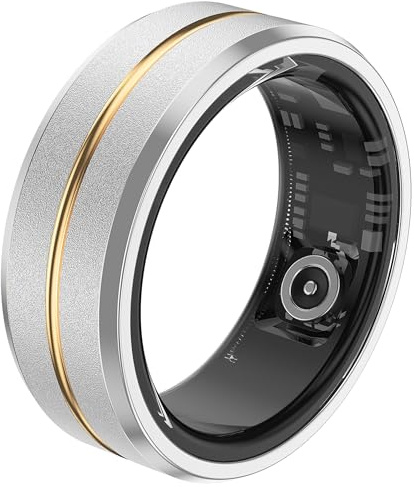 Smart Ring Fitness Tracker Health Rings Heart Rate Monitor Sleep Tracker Blood Oxygen Pedometer Step Counter Calories Waterproof Fitness Rings for Men Women