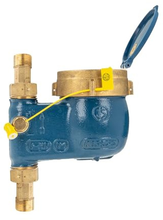 Steigrohr Hauswasserzähler Baulänge 105 mm, inkl Verschraubungen 1 Zoll x 3/4 Zoll AG, Messing