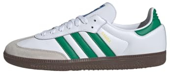 adidas Samba OG (Weiß/Grün, EU-Schuhgrößensystem, Erwachsene, Herren, Zahlen, Medium, 42 2/3)