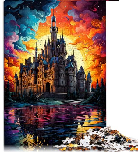 Puzzle für Erwachsene, 2000 Teile, „Die volle Psychedelie von Schloss Chambord“, Papierpuzzle für Erwachsene und Kinder, tolles Geschenk für Erwachsene. Größe: 70 x 100 cm