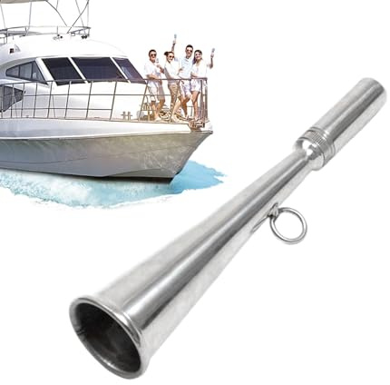 Marine Air Horn, Air Horn für Boot,Handgehaltenes Nebel aus Edelstahl | Sicherheitshorn, klarer Sound Boat Accessory, Marine Horn Pfeifen für Marines Boats Yachten