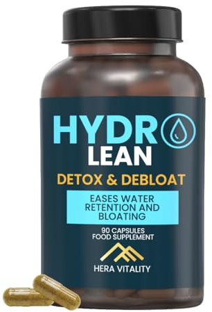 HYDROLean Dandelion Root Capsules | Water Balance & Bloating Relief | Natural Detox & Fluid Balance Support | 90 Vegan Capsules | UK Made Herbal Supplement for Wellness & Fitness