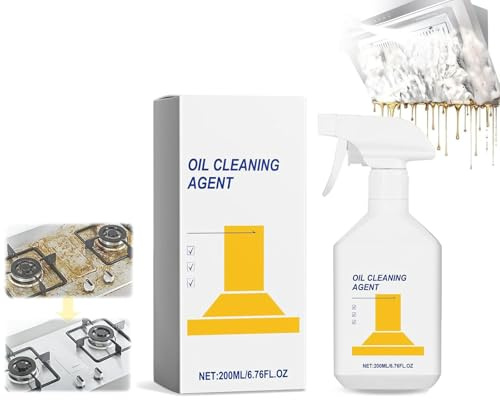 Puissant nettoyant de graisse de cuisine, nettoyant polyvalent pour casseroles et poêles, nettoyant de cuisine, nettoyage des taches d'huile de cuisine, nettoyant facile à nettoyer, élimine la graisse
