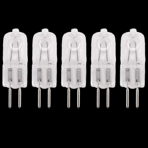 UGEFKMQ 5Pc Halogen Bulbs GY6.35 220V 35W Halogen Lamp G6.35 220V 50W Light Bulbs GY6.35 Bi-pin Base Warm White,35W