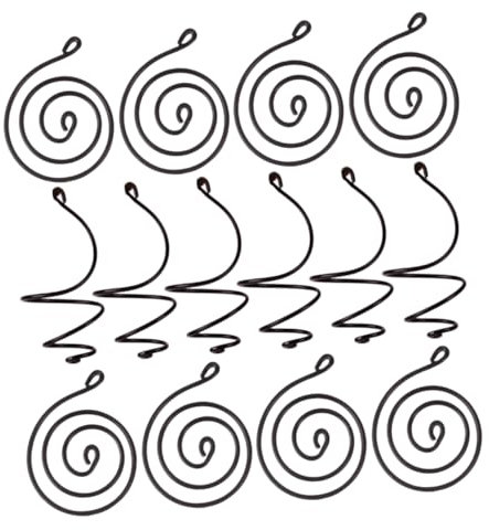 OFFSCH Porta Piante Aeree a Forma Di in Ferro, Set Da 18 Pezzi (3 Set Da 6), Supporti Sospesi Per Piante Da Interno, Salvaspazio e Riutilizzabili Per Tillandsia, Felci e Fioriere Da Parete