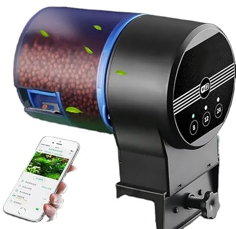 Good Homie Automatic Fish Feeder, with 2 Food Boxes, Vacation Auto Fish Feede, Remote Control, Dispenser Feeder, for Fish Tank Vacation Weekend Holiday