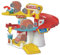 Clementoni Baby Fire Station, piste de voiture pour enfants 18 mois avec 1 machine basculante, stimule la manualité et les curiosités, jeu de petite enfance Made in Italy, Ligne Play for Future, 17559