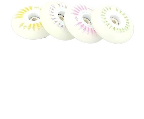 DKJAHSEK 4 pz Inline Flash Roller Wheel 90A 60mm 64mm 68mm 70mm Ruota SEBA Skate Roller PU Ruote per Pattinaggio, Skateboard(4pc 68mm Colorful)