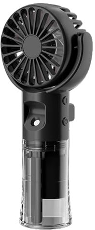 Portable Handheld Mist Fan | Personal Cooling Fan Mist | USB Rechargeable Mists Fans with Water Tank and 4 Speed | Quiet Battery Operated Mini Spray Water Fans for Travel, Home