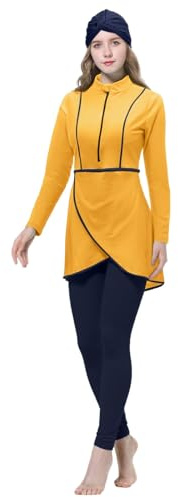Damen 3-teilige muslimische Bademode Full Cover Hijab Burkini Modest Badeanzug