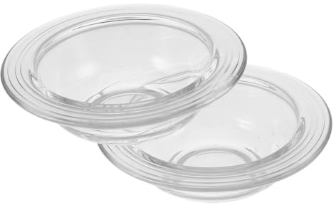 FUTUREORYY Glass Wax Melt Dish Replacement Even Heating Tray Wax Warmer for 2pcs Heat-resistant and Scented Candles Home Aromatherapy Use