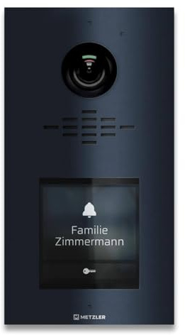 Metzler VDM10 2.0 modulare Video Türsprechanlage in Anthrazit - LAN POE - Türklingel mit HD-Kamera, in RAL7016, 1-500 Parteien Sprechanlage - Ein- und Mehrfamilienhaus, Smartphone App | Horizon