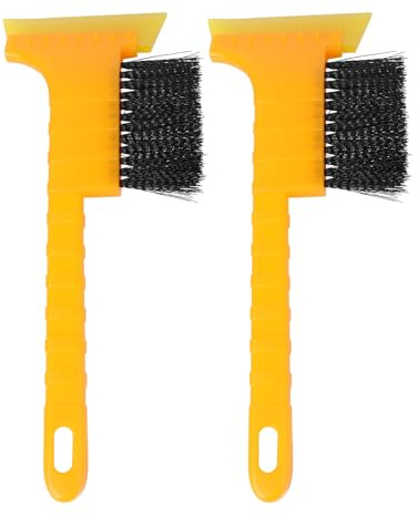 ULTECHNOVO Cepillo Quitanieves para Parabrisas y Coche Raspador de Hielo Fácil de Usar Material Plástico y Nylon para Invierno 2 Piezas