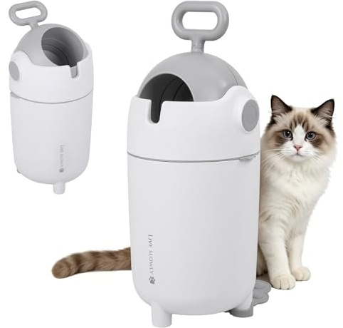 Autrfso Windeleimer, geruchshemmend, 12 l, Cartoon-Design, ohne Nachfüllpackung