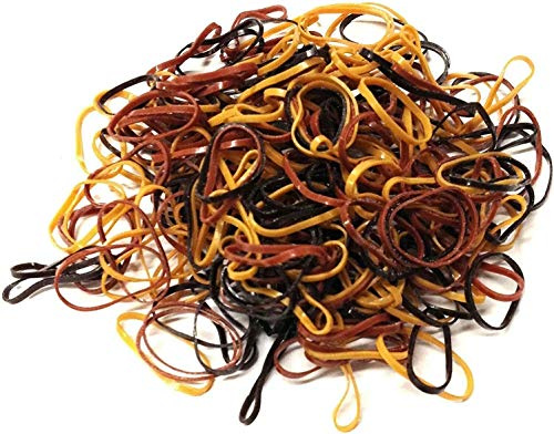 Mytoptrendz® 500 Pcs Multi Pack Mini Small Elastic Polybands Kids Braiding Accessories Small Seamless Hair Bobbles Thin Pony Hairbands(Brown Tone)