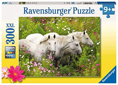 Ravensburger 132188 Kinderpuzzle 13218 - Pferde auf der Blumenwiese - 300 Teile