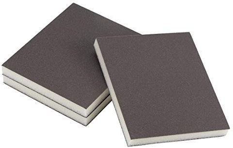 Schleifschwamm, Schleifblock, 400 Körnung 4,7 x 3,8 x 0,5 Zoll, Braun, 3 Stück