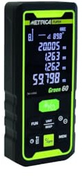 Télémètre Laser 60 m Flash Green 60 Metrica