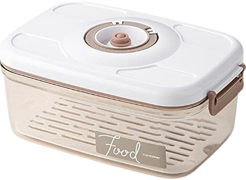 Food Vacuum Storage Box, Kitchen Sealer Container with Vacuum Pump, Transparent Organization Sealed Tank Cans Lunch Box for Food Storage (4.6, Rectangular, 1, 530)