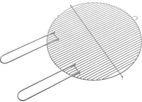 Barbecook - Parrilla Redonda de 50 cm para Barbacoa de Carbón Mayor y Loewy 50, Accesorio