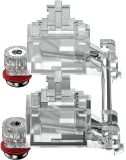 GATERON PC tornillo en estabilizador de cristal RGB Set 7U 6.25U 2U para 60% MX teclado mecánico