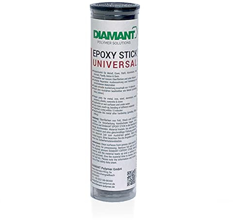 DIAMANT Quick Repair Stick, Epoxidharz Reparaturknete, Knetmetall, 56g | Formbare Epoxidharz-Reparaturknete zum Verkleben, Füllen und Abdichten – bearbeitbar wie Metall.