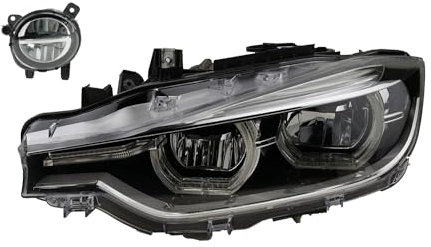 Johns, Faro LED izquierdo apto para BMW Serie 3 F30 F31 05/2015 - LWR intermitente TFL + niebla