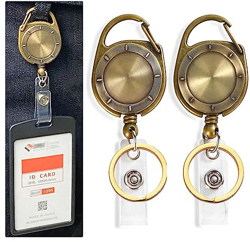 SIVFOTID Schlüsselanhänger Schlüsselband Ausweishalter Ausziehbar Kartenhalter Ausweishülle Einziehbarer Ausweis Schlüssel Jojo Krankenschwester mit Band Zugband, 2 Stück