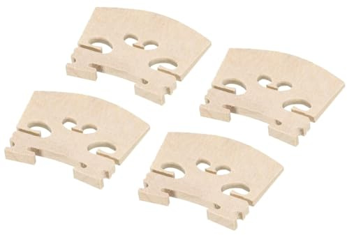 Violine Brücken, 4 Stk Geige Saiten Brücken Handgefertigtes Ahornholz für Akustische Violine 3/4 Größe Violine Teile Violinsteg Ahornholz Violinteile Violinsteg Ahornholz Violinteile