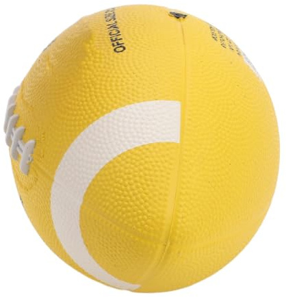 SUNGOOYUE Rugby-Ball, Professioneller, Leichter Elastizitäts-Trainingsball für Anfänger und Teenager, Gelb, Größe 3, Gummi