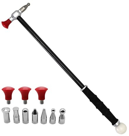 galeyyu Karosseriehammer, Karosseriehammer | 11-teiliges Dellenreparaturwerkzeug | Dellenentfernungshammer, Auto-Dellen-Reparaturwerkzeug, mit langem Griff für Leder, Möbel