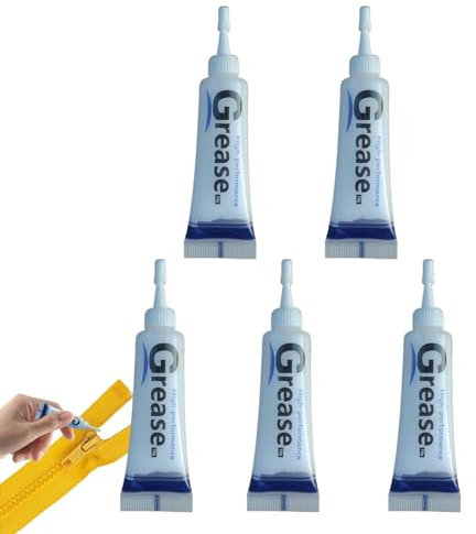 Zipper Lube - 5pcs Zipper Grease | Door Hinge Oil Lubricant, Prevent Car Door Noise, Zipper Grease For Bag And Clothes Zipper, Eliminate Abnormal Sound In The Car Door