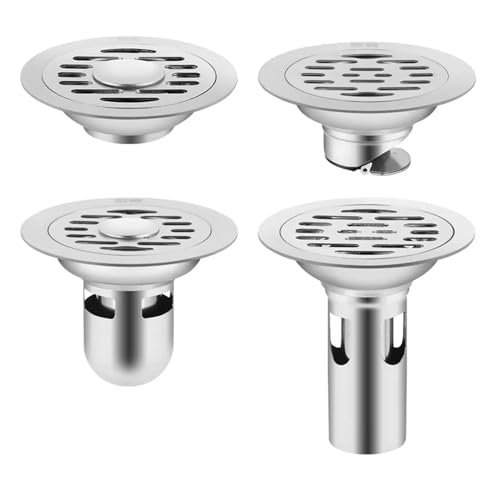 Scarico A Pavimento Scarichi for pavimenti in acciaio inox Scarico antiodore for doccia Vasca da bagno Perdite a terra Acchiappa-capelli Accessori for ferramenta da cucina e bagno Sifone Doccia(10cm s