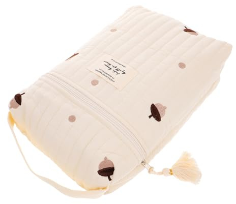 CATIEBYE Baumwollstoff Tragbare Wickeltasche Windelaufbewahrungstasche mit Großer Kapazität Luftentfeuchterbeutel für Kinderwagen für Unterwegs