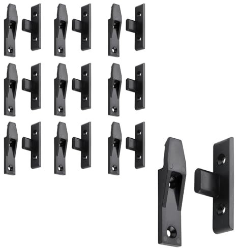 Ieron 10 Pezzi di Ganci a Pressione per Zoccoli, fissaggi a Pressione, Clip per Pannelli a Pressione, connettori per Pannelli di mobili in plastica a Montaggio rapido