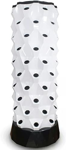 Torre idroponica, sistema di coltivazione acquaponica, 80 vasi Garden Tower Kit di coltivazione idroponica per giardinaggio indoor, frutta e verdura con pompa di idratazione, timer, adattatore, lett