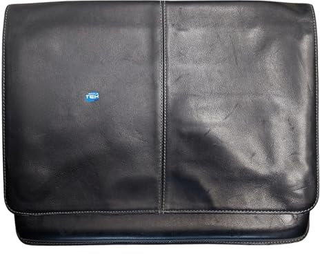 SIMPLETEK - Sac en cuir pour ordinateur portable RK669 | Idéal pour ordinateurs portables et tablettes de 10 à 13 | Universel, Noir (reconditionné), Noir , Taille unique