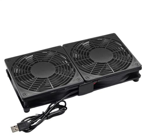 USB Cooling Fan - High Airflow Computer Cabinet Blower, Portable Router Cooling | Silent Ventilation Fan, TV Box, Laptop, Gamings PC, Network Devices, USB Powered Compact Airflow Booster For Heat Diss