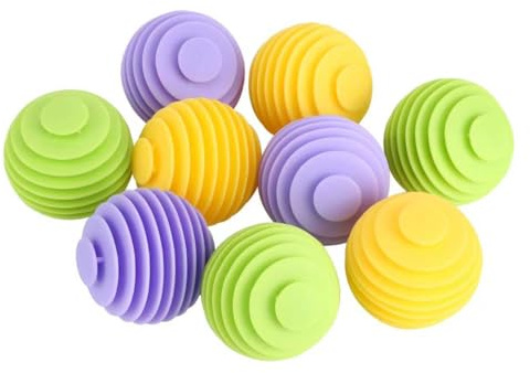 Bola de lavado para lavadora, 9 unidades bolas de secado, bolas de lavado bolas de secado para secadora de ropa Reducen las Arrugas, Creando una Ropa más Esponjosa