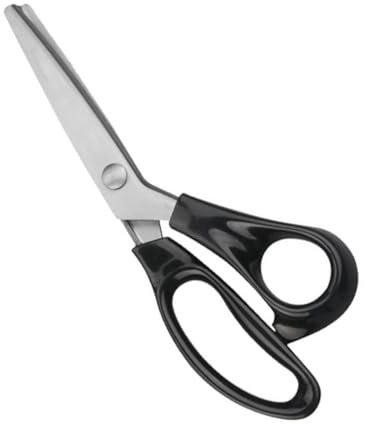 Housoutil Zackenschere Aus Edelstahl Mit 3mm Dreieckszacken Ergonomische Schneiderschere Für Stoff Futter Und Basteln Profi Handarbeitsschere