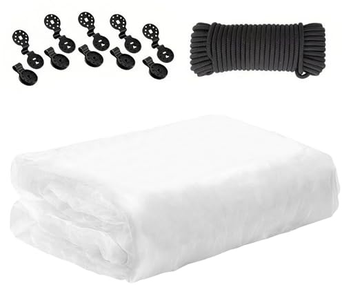 7JI Filet de protection contre les insectes, les légumes, les fruits, les fleurs, le jardin, les insectes, les oiseaux, les légumes, les fruits, les fleurs, en plein air