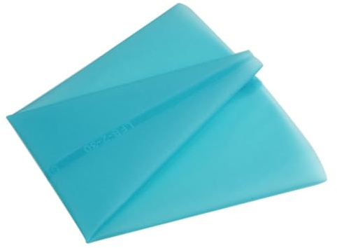 Luxshiny Poche à Douille Réutilisable Silicone Alimentaire Bleue pour Décoration Gâteau et Pâtisserie Facile à Nettoyer avec Accroche Compatible Embouts Standards