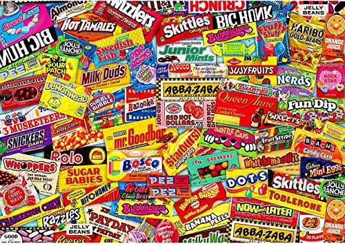 Jigsaw Puzzles for Adults 1000 Piece Puzzles for Adults - Crazy Candy -1000 Piece Jigsaw Puzzles for Adults Kids Jigsaw Puzzle 1000 Challenging Game Toys Gift for Home Wall Decoration (27.6x 19.7)