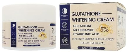 Glutathione Skin Whitening Cream - Crema hidratante facial para mujer, crema facial, hidratación profunda, mejora la elasticidad de la piel, piel suave (1)
