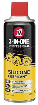 3-In-1 Silicone Lubricant 400ml Multipurpose High-Performance Lubricant Spray for Smooth Operation, Rust Prevention & Long-Lasting Protection (Pack of 1)