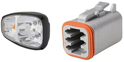 Hella 1EE 996 174-221 Glühlampe-Hauptscheinwerfer - Combi 220-12V + 8JA 201 022-831 Steckgehäuse - 6-polig - Menge: 1